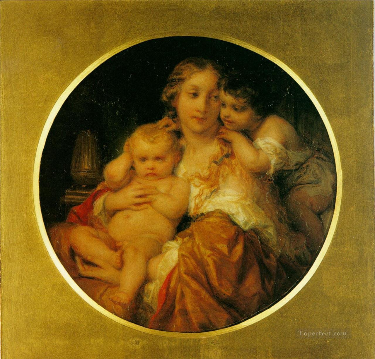 mother and child histories Hippolyte Delaroche Oil Paintings